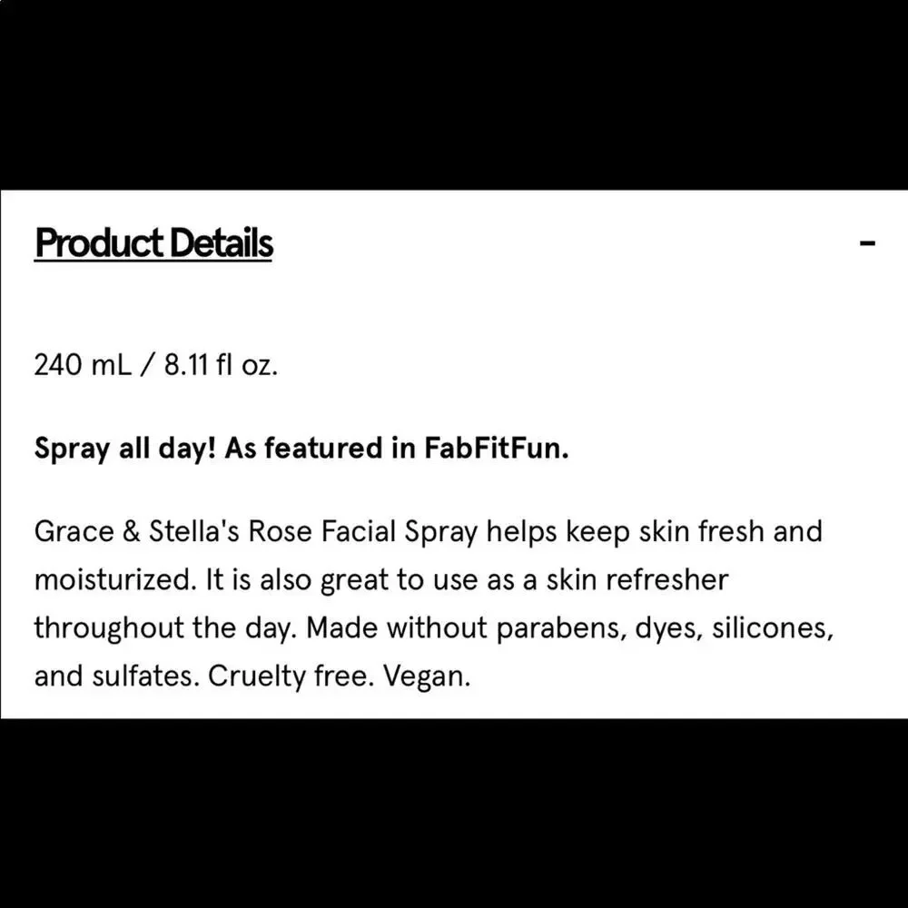Grace & Stella Spray All Day Rose Spray.